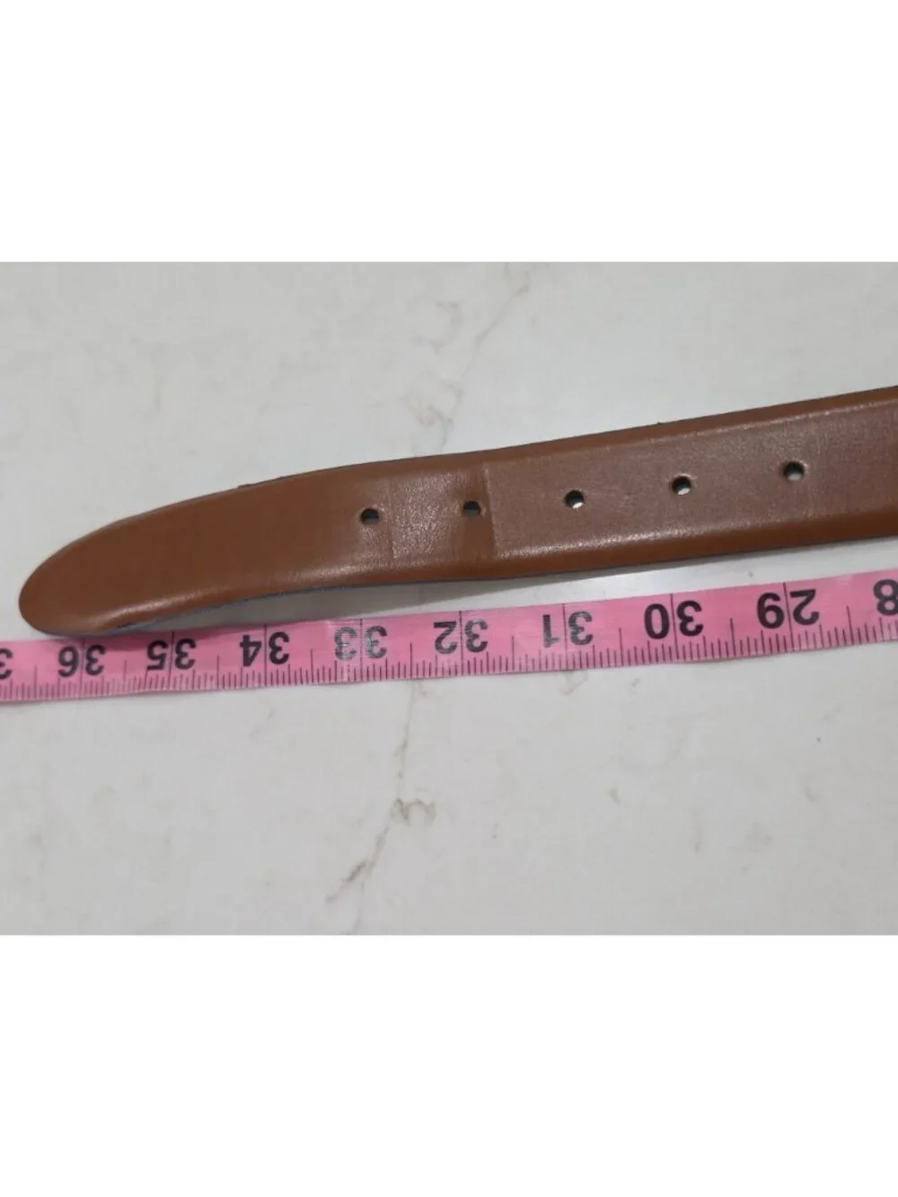 Joseph Abboud Mens Sz 32 Genuine Leather Belt Handcrafted In Italy Brown Classic